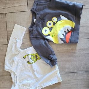 Bundle of Baby Boy Monster Long Sleeves